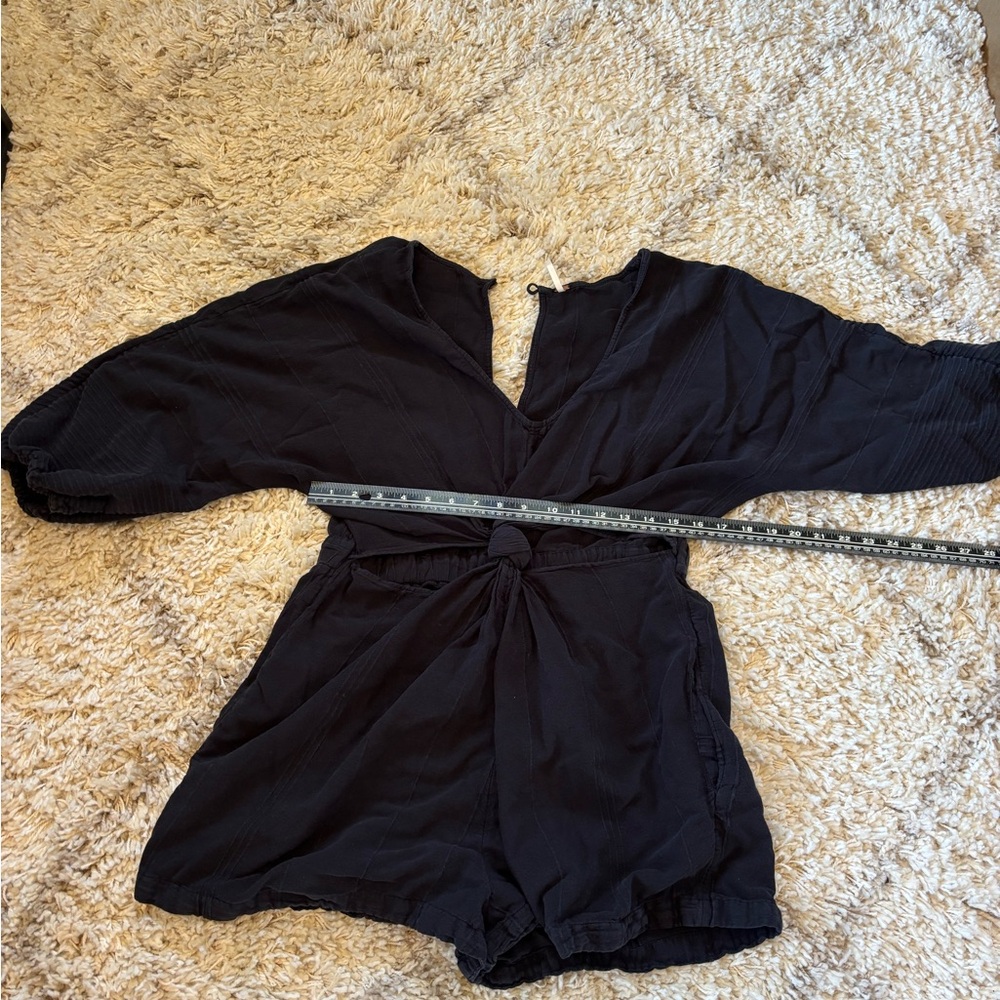 Free People Charcoal Romper